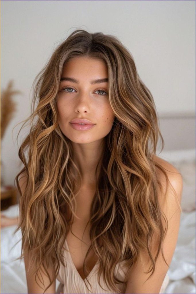 Glossy crystal tide waves fluid shine look