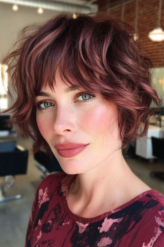 Shaggy pixie messy rebellious urban vibe