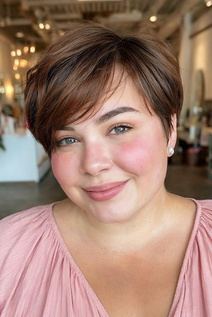 tapered pixie cut lifted crown sleek short feminine style