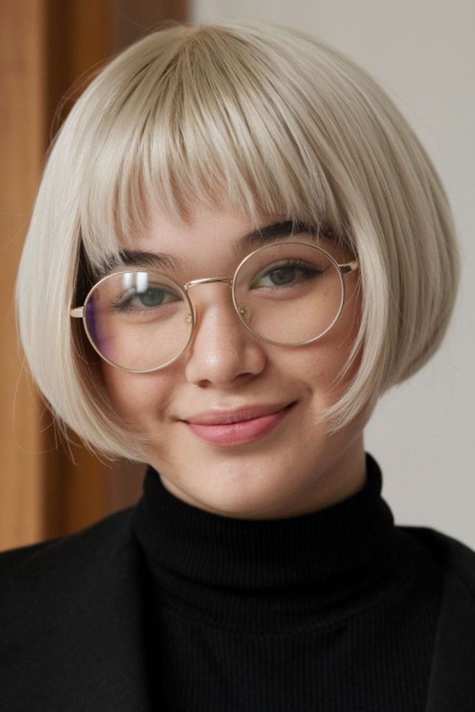 curved bowl bob modern soft rounded haircut style