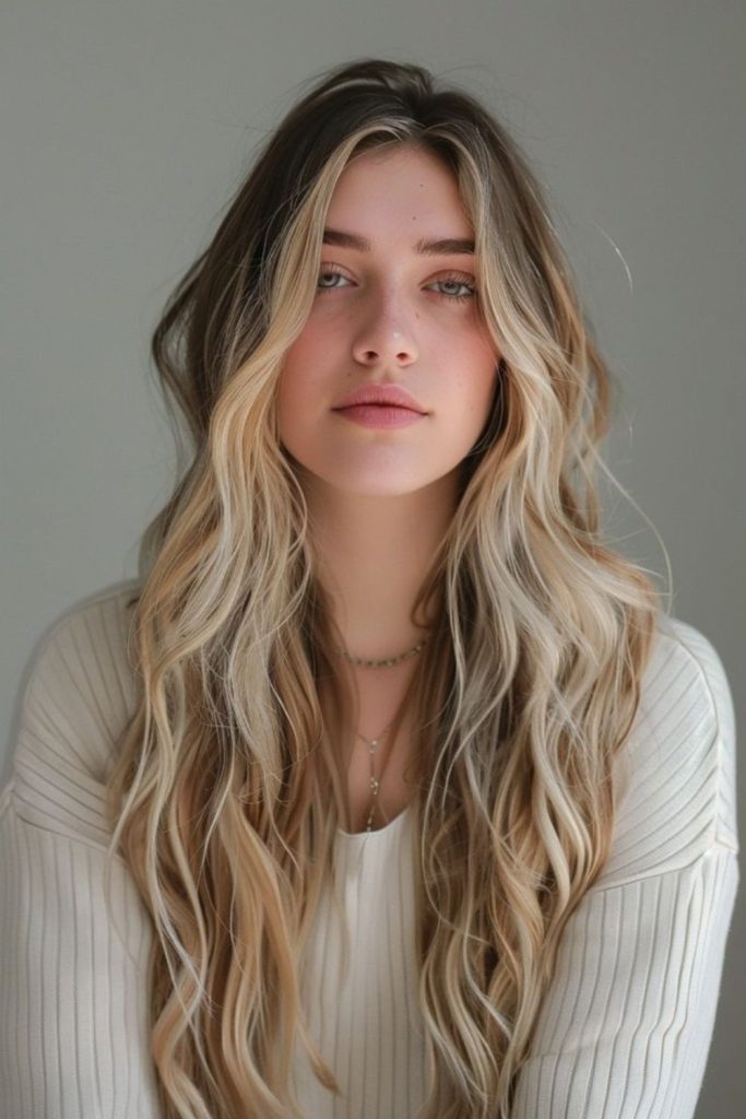 Icy soft whisper waves delicate shimmer style