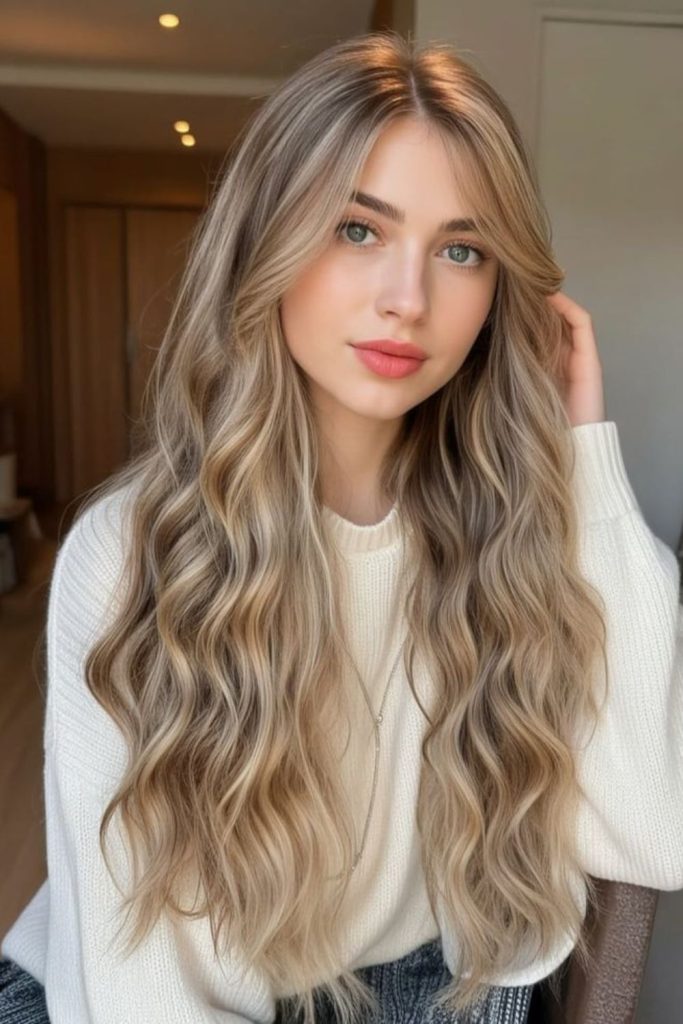 Icy frostline cascading cool wave hairstyle