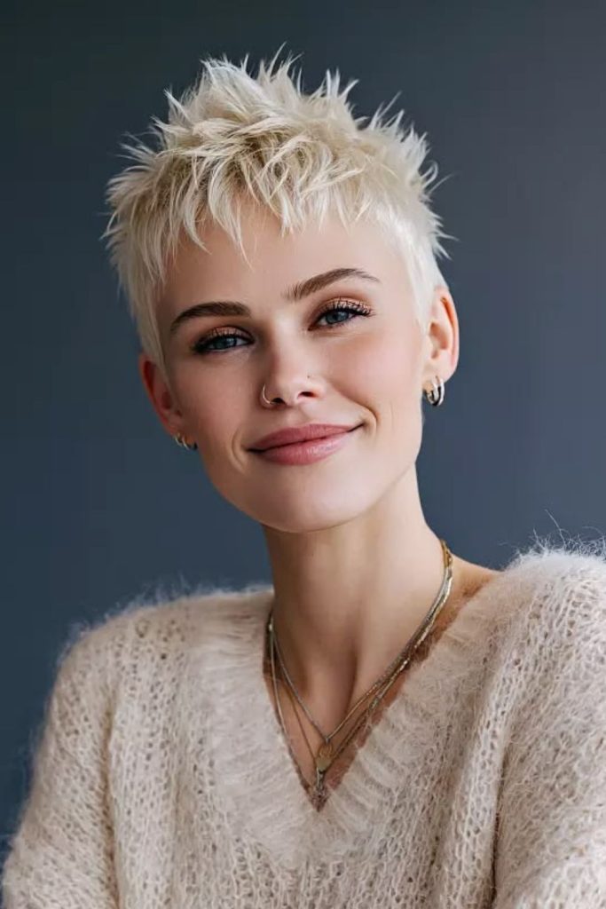 Ice spiked pixie bold sharp style