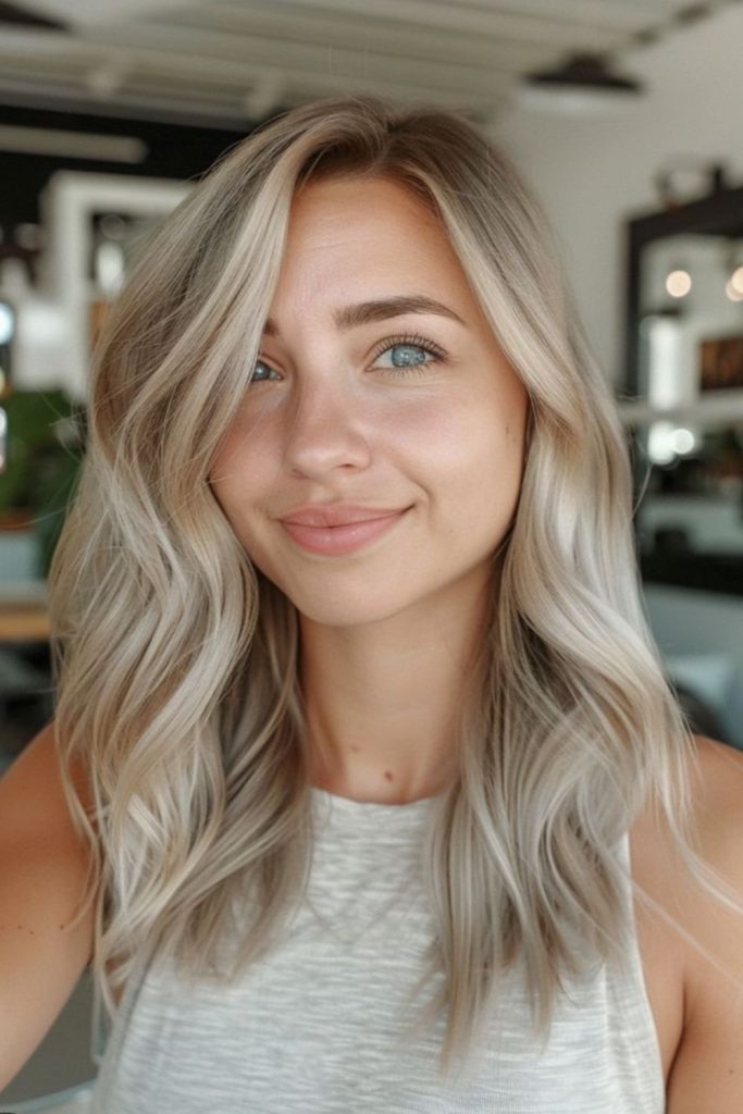 Ivory blonde silky smooth soft layers