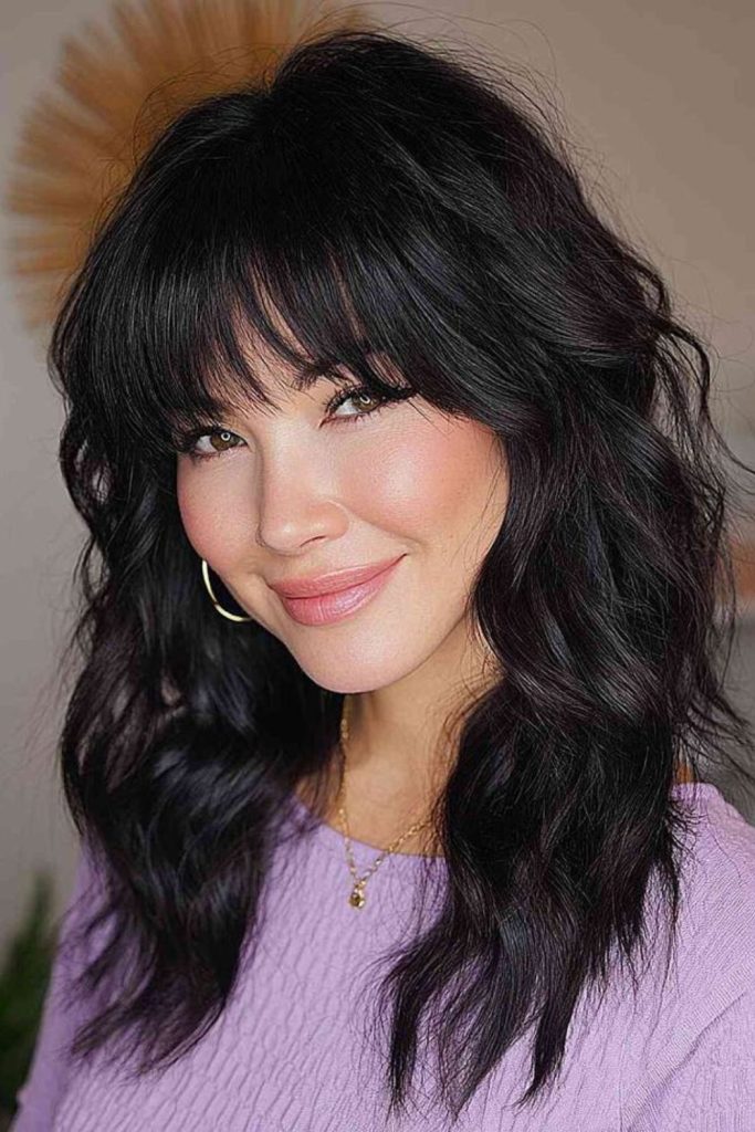 Midnight shag revival messy retro layered cut