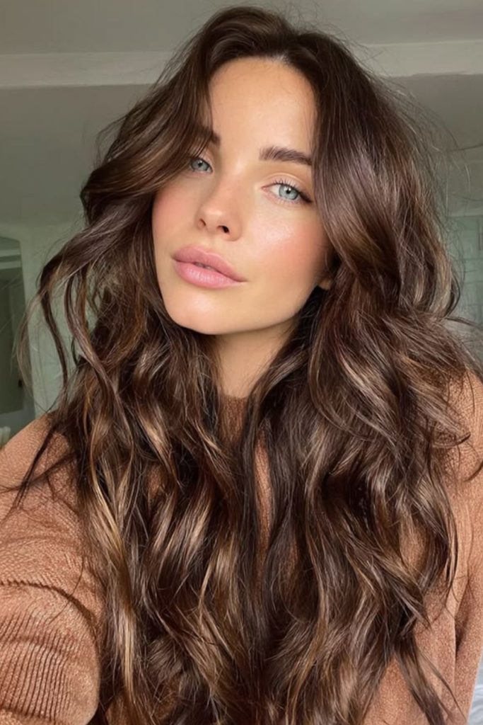 Soft misty meadow natural wave hairstyle