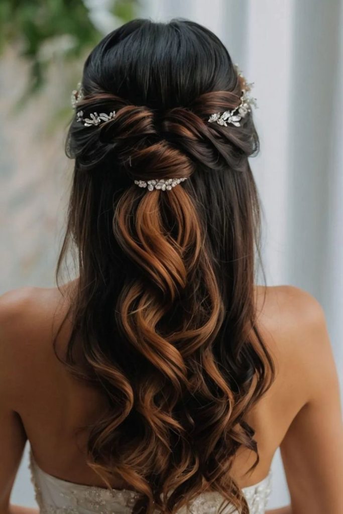 Spiral half up mystical soft waves