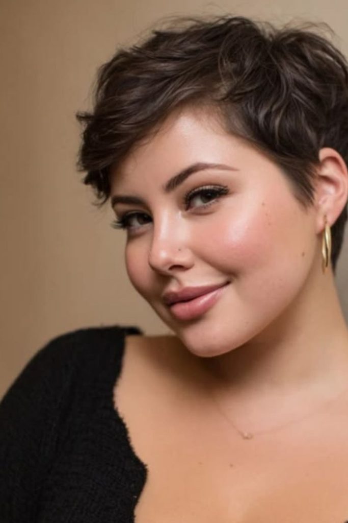 short wavy crop textured movement modern short hairstyle