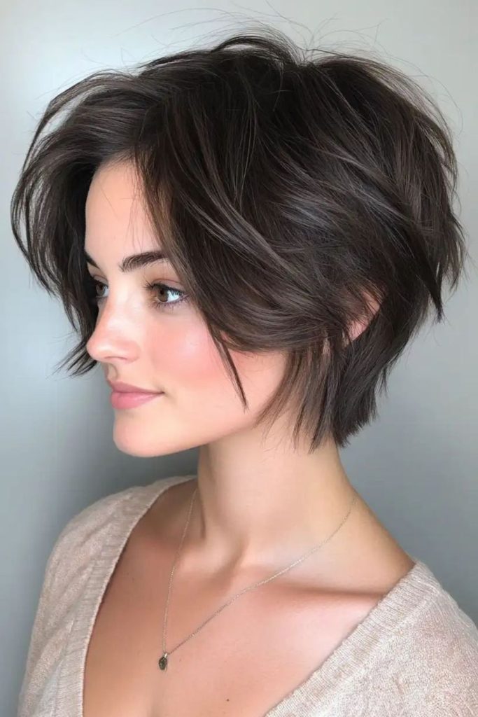 Dark curved bixie with shadow layers.