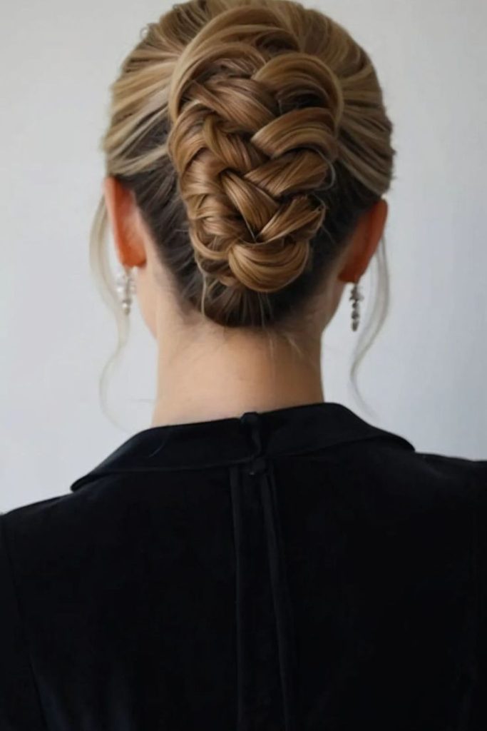 Hybrid elegant twisted hybrid bun