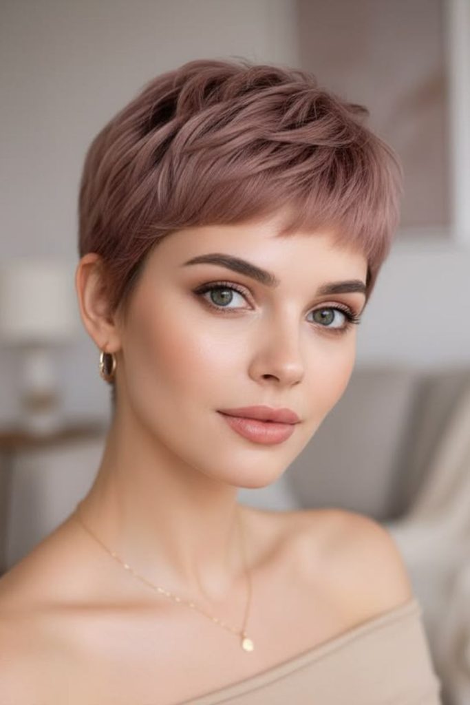 Soft orchid crop delicate feminine airy look