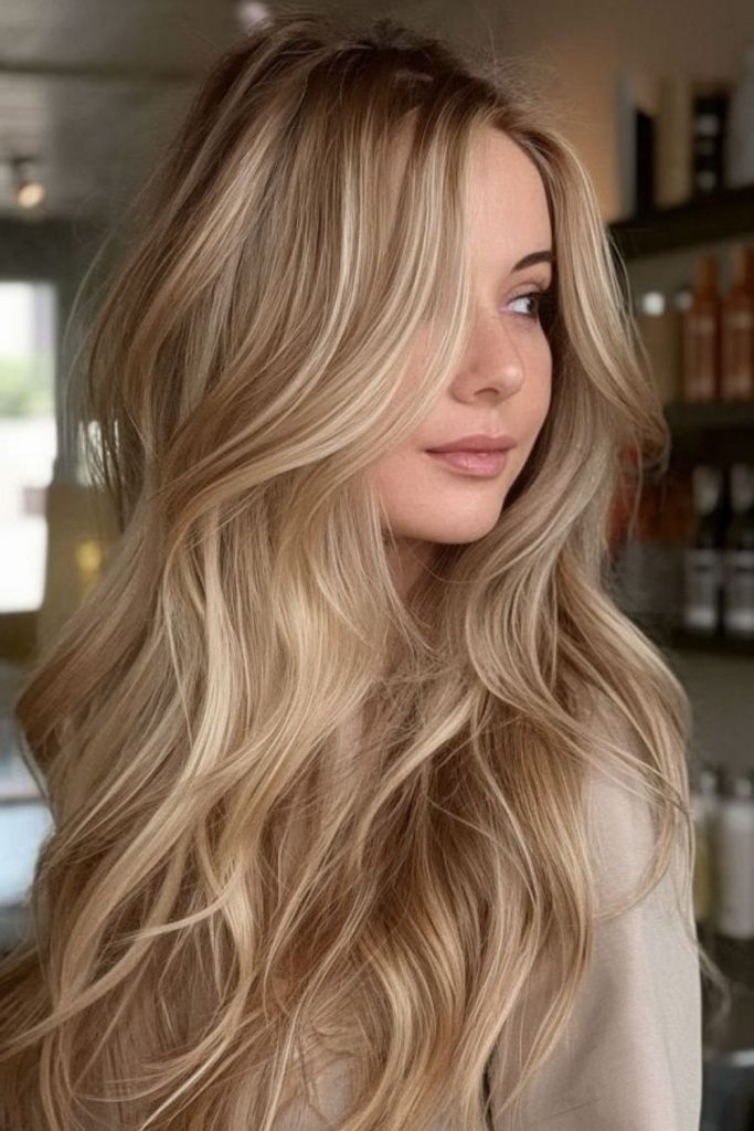 Pale gold blonde soft subtle shine