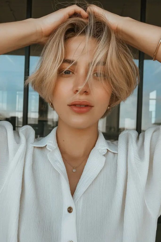 Pearl mini cut smooth glowing hair