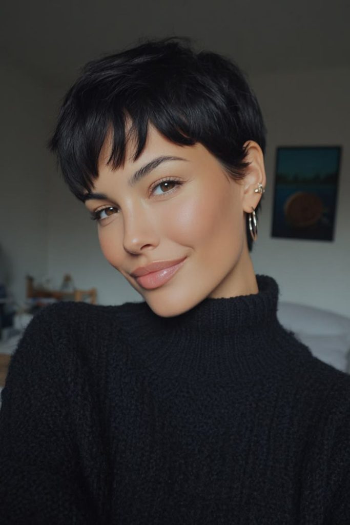 Razor whisper bixie clean tapered soft finish cut