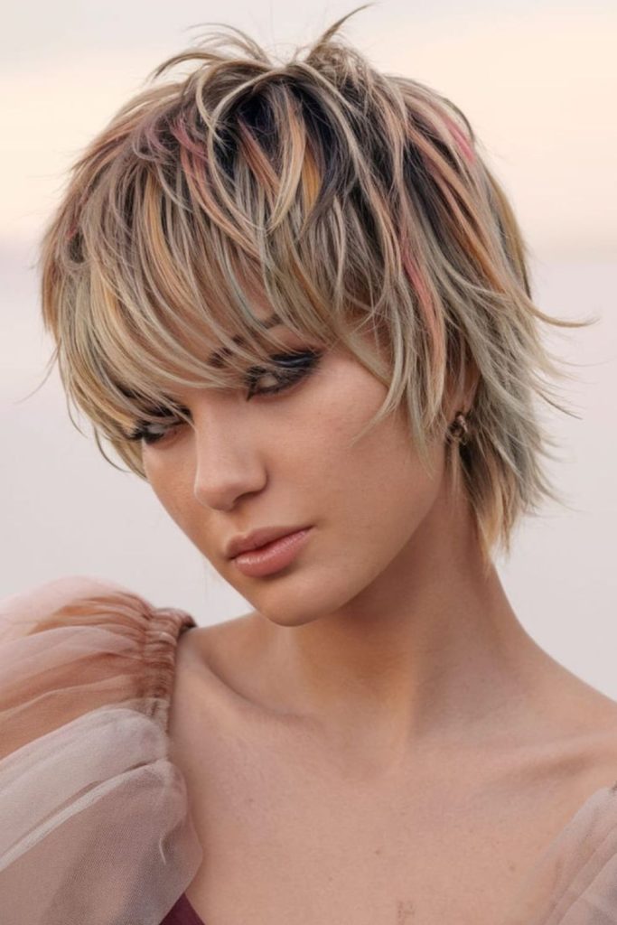 Rebel Fringe short edgy crop haircut.