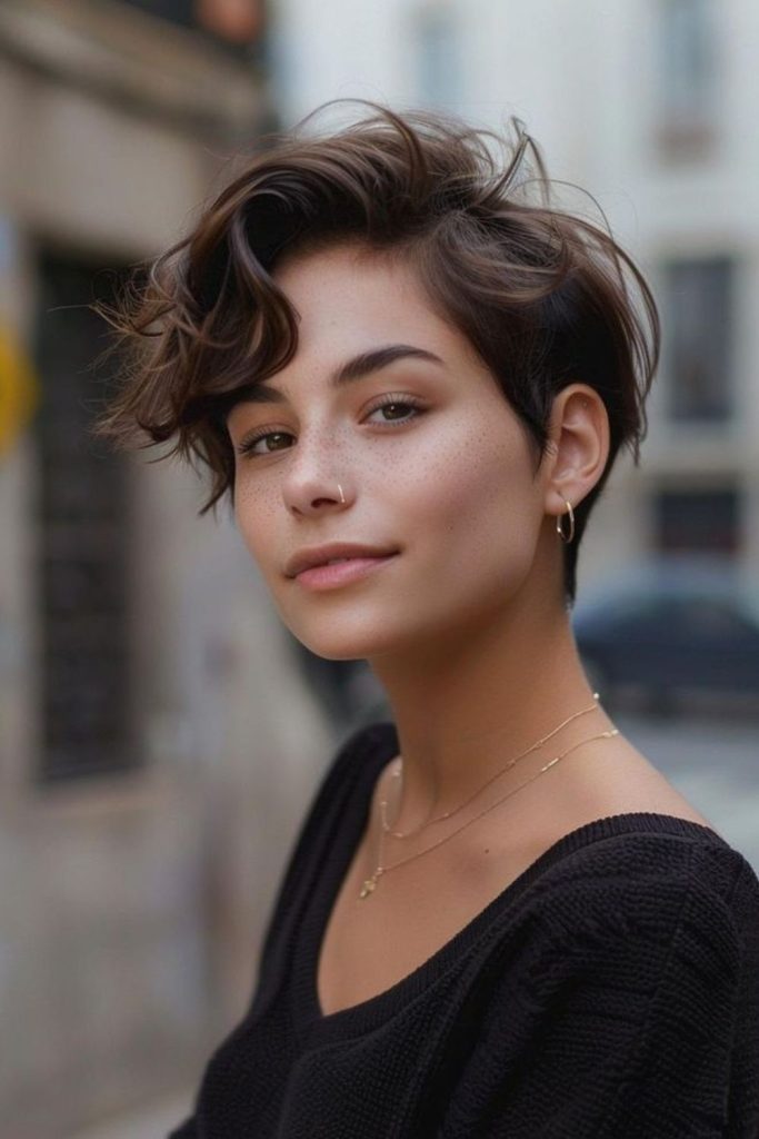 Fluid bixie with soft ripple waves.