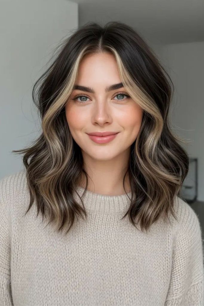 Satin Curve Collar Sweep sleek collarbone inward curved style