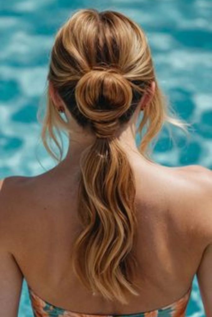 Split pony seafoam dual flow style