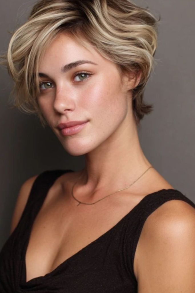 Silky bixie with soft fragmented layers.