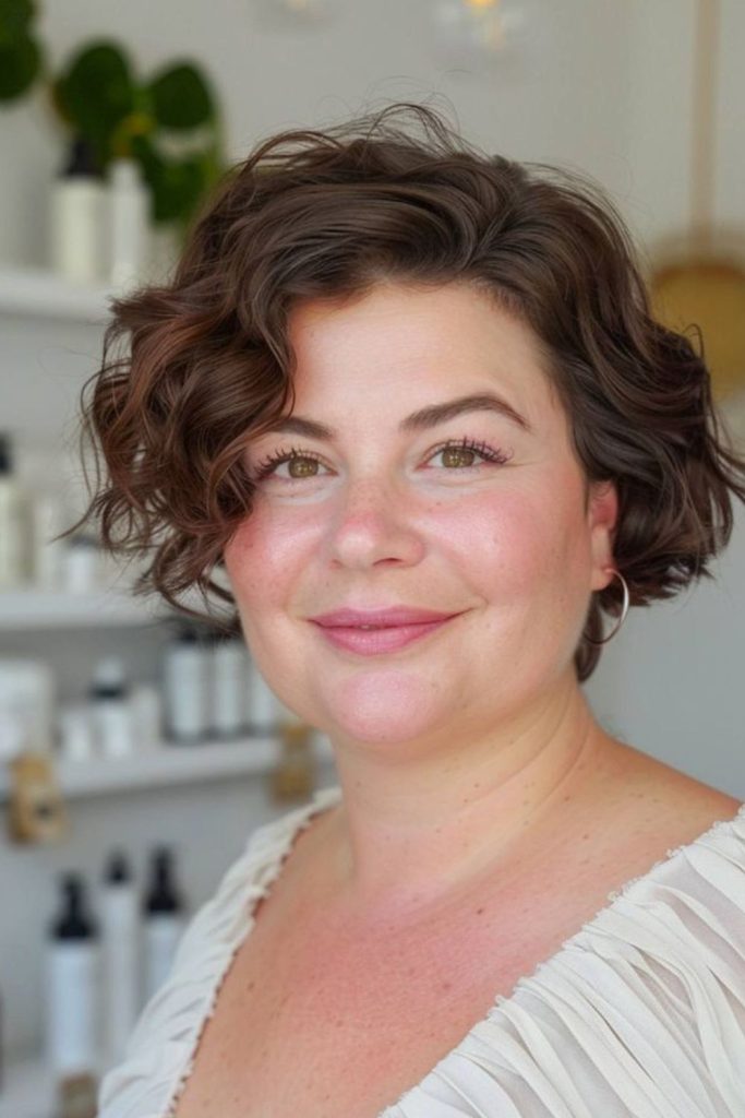 smooth tapered waves short elegant soft hairstyle look