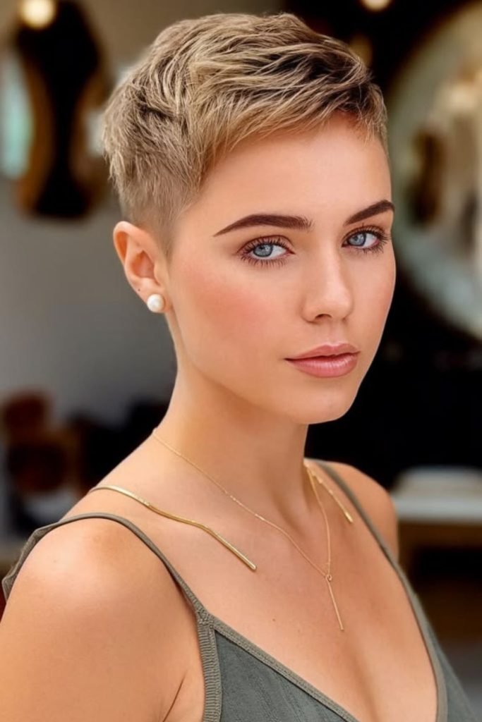 clean sharp minimal short crop