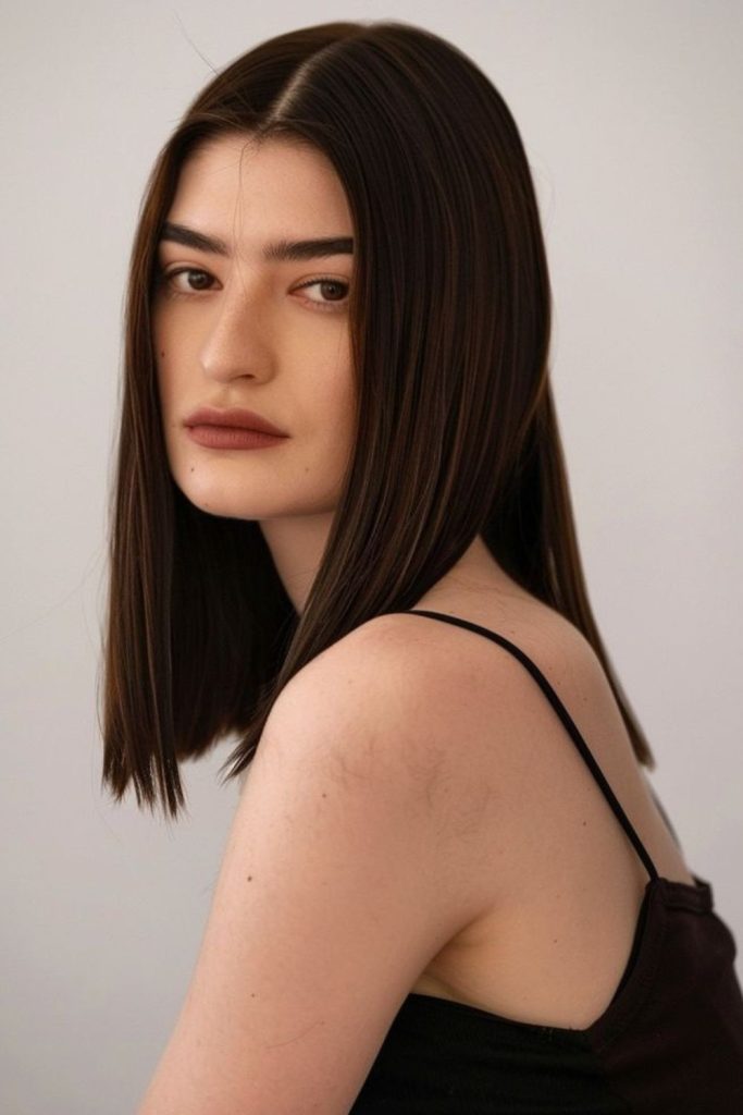 Soft blade straight cut sleek minimal sharp look