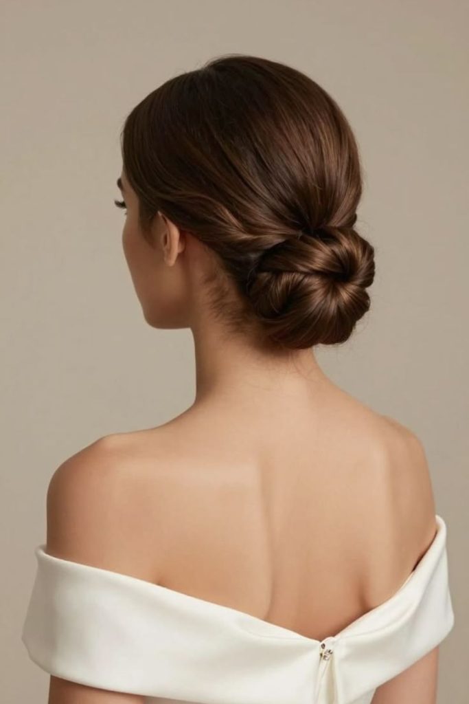 Crown fold soft elegant formal hair