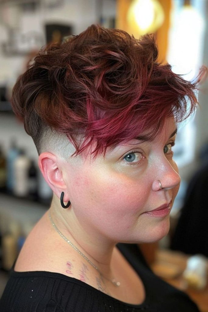 undercut crop soft top contrast edgy short haircut