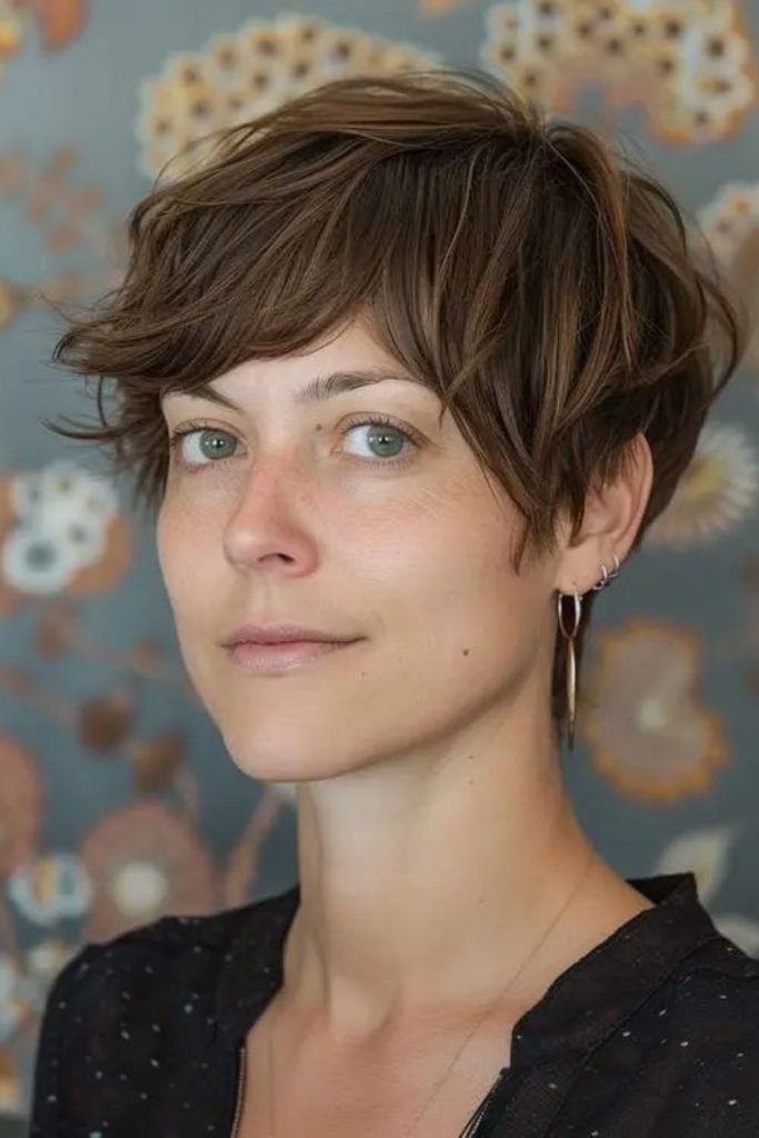 Electric fringe bixie with chaotic layers.