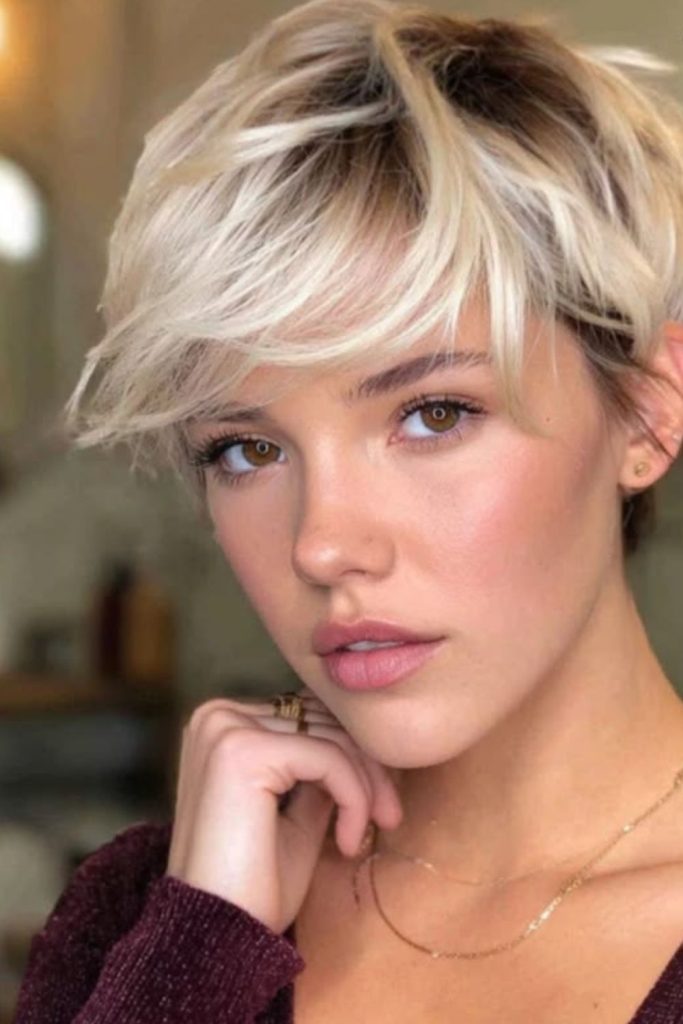 Steel pixie sharp modern metallic style