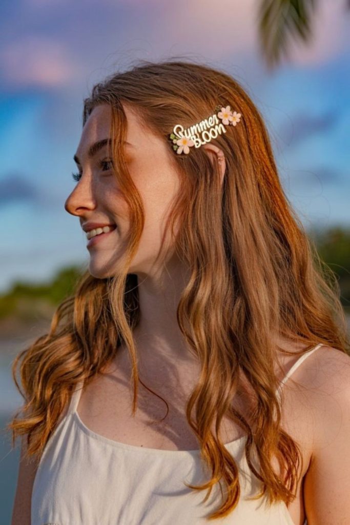 Sunberry twisted halo braided halo crown radiant festive summer hairstyle