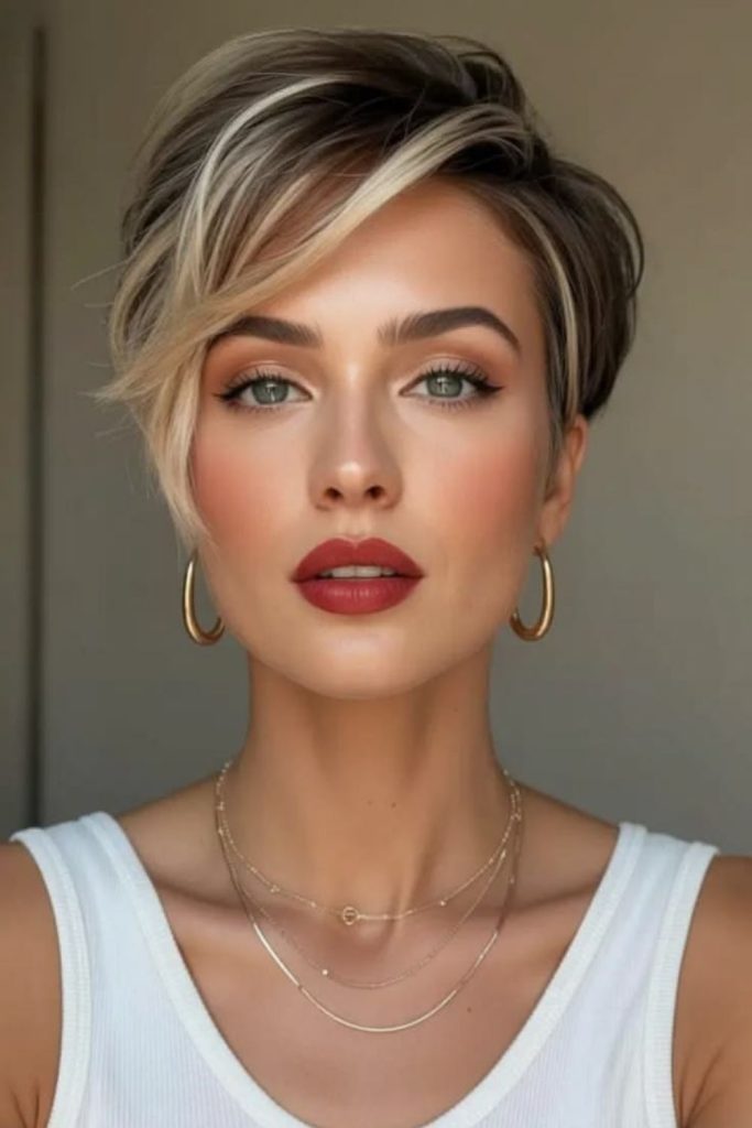 Sunlit Breeze airy pixie layered style.