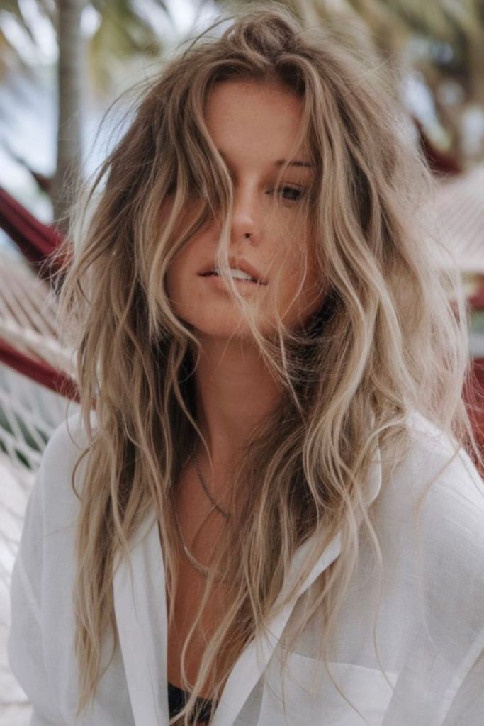 Sunwave soft shag layered shag haircut textured airy movement look