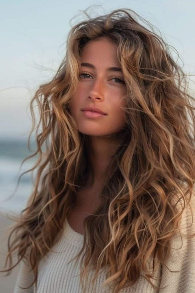 Surf tangled layered shag waves