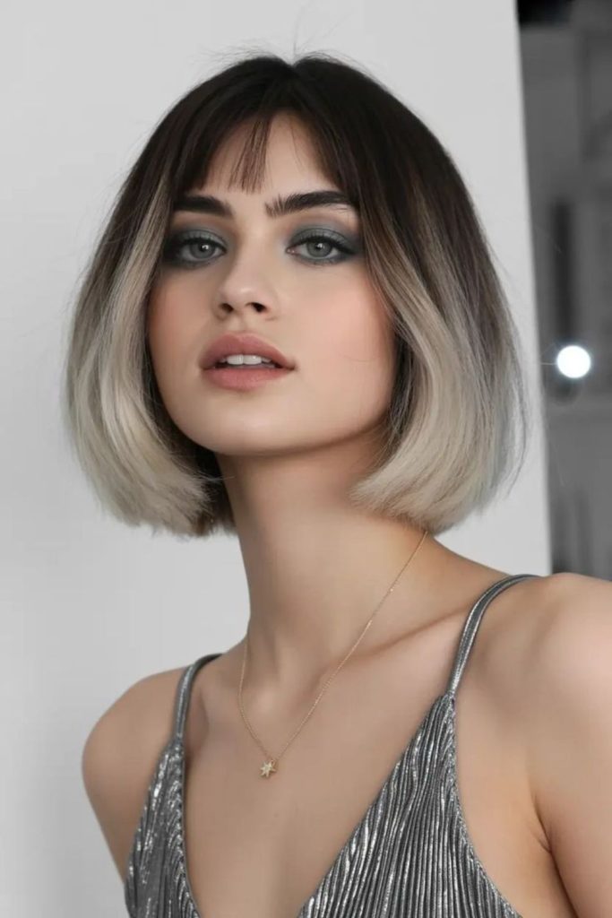 Urban Halo rounded layered bob volume.