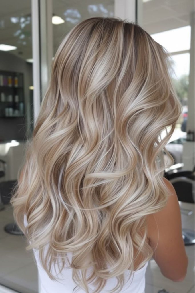 Vanilla cream blonde soft airy texture