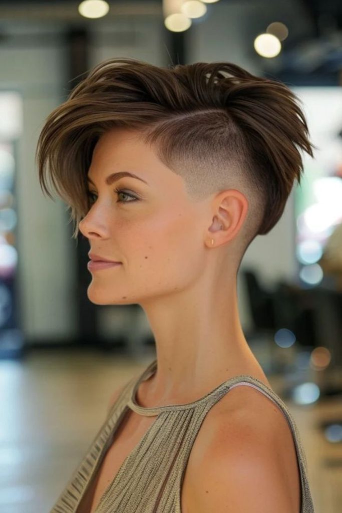 Vapor fade pixie soft airy faded short style