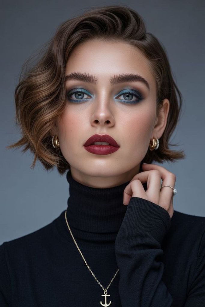 Velvet aurora bob soft luminous cut style