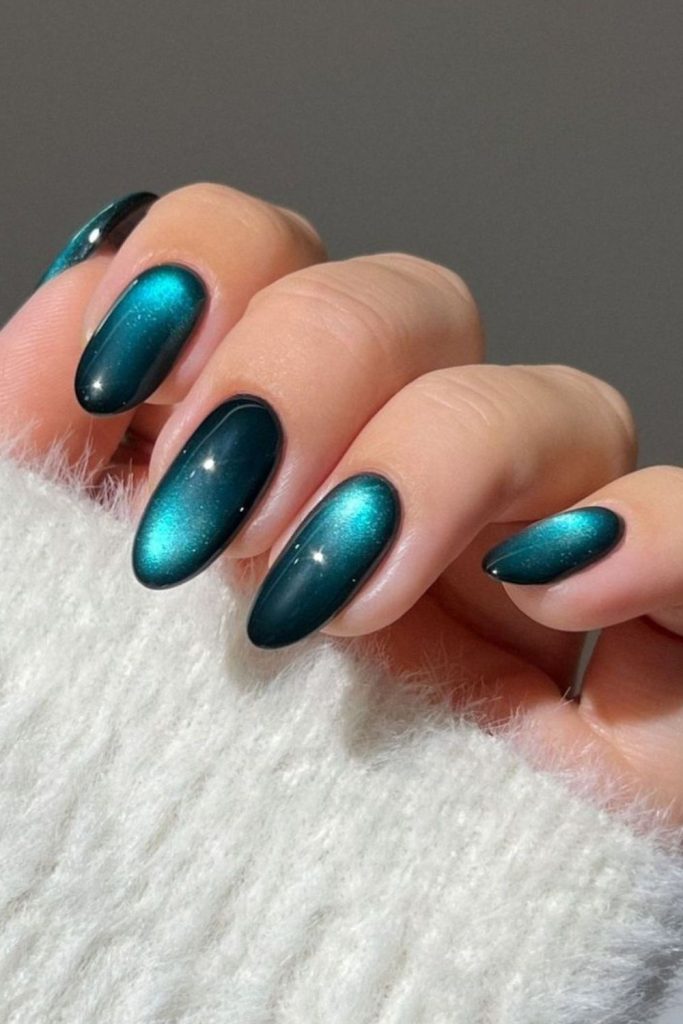 Velvet cat eye magnetic nails