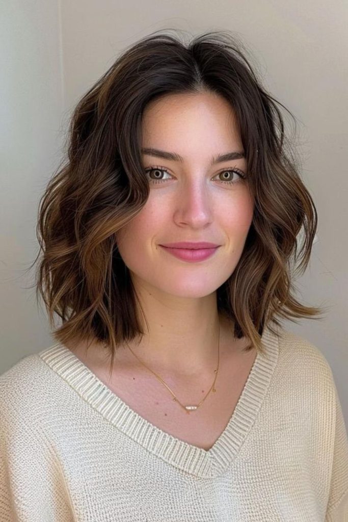 Velvet Drift Lob Mirage soft jawline framing lob style