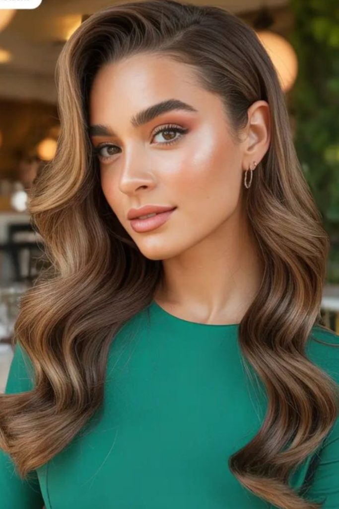 Velvet drift side sweep elegant flowing side style