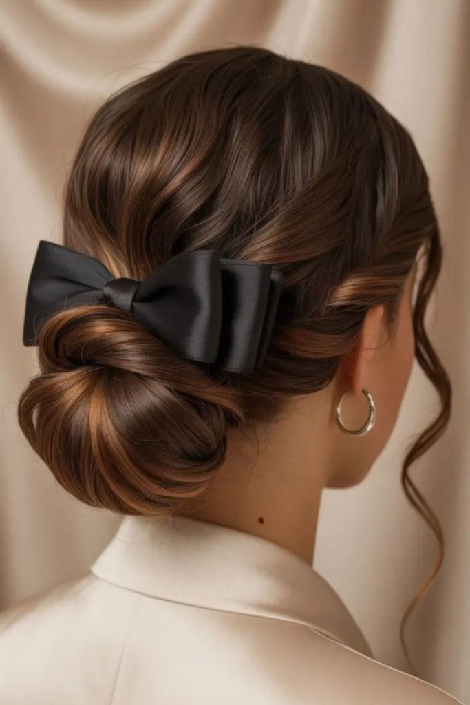 Side loop elegant chignon