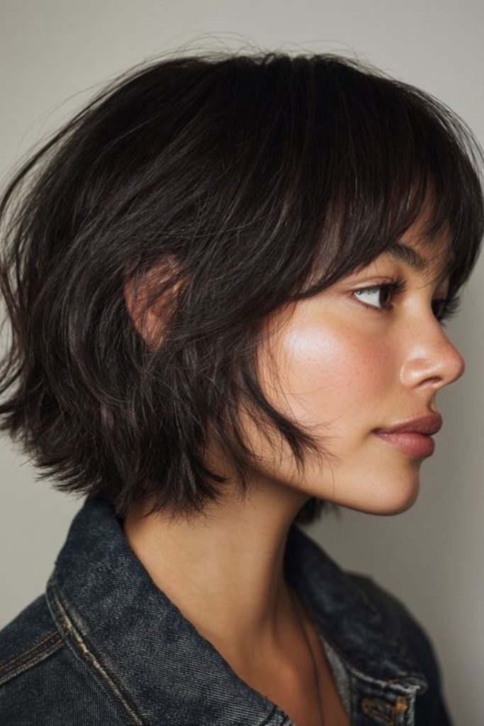 Velvet razor bixie soft edgy silhouette