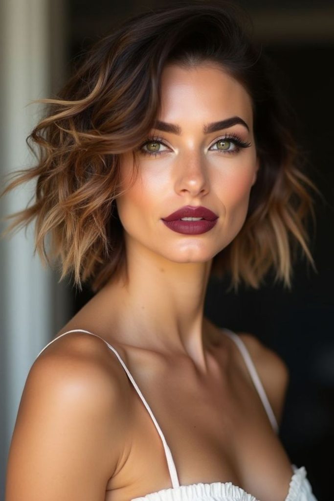 messy textured rebellious short crop