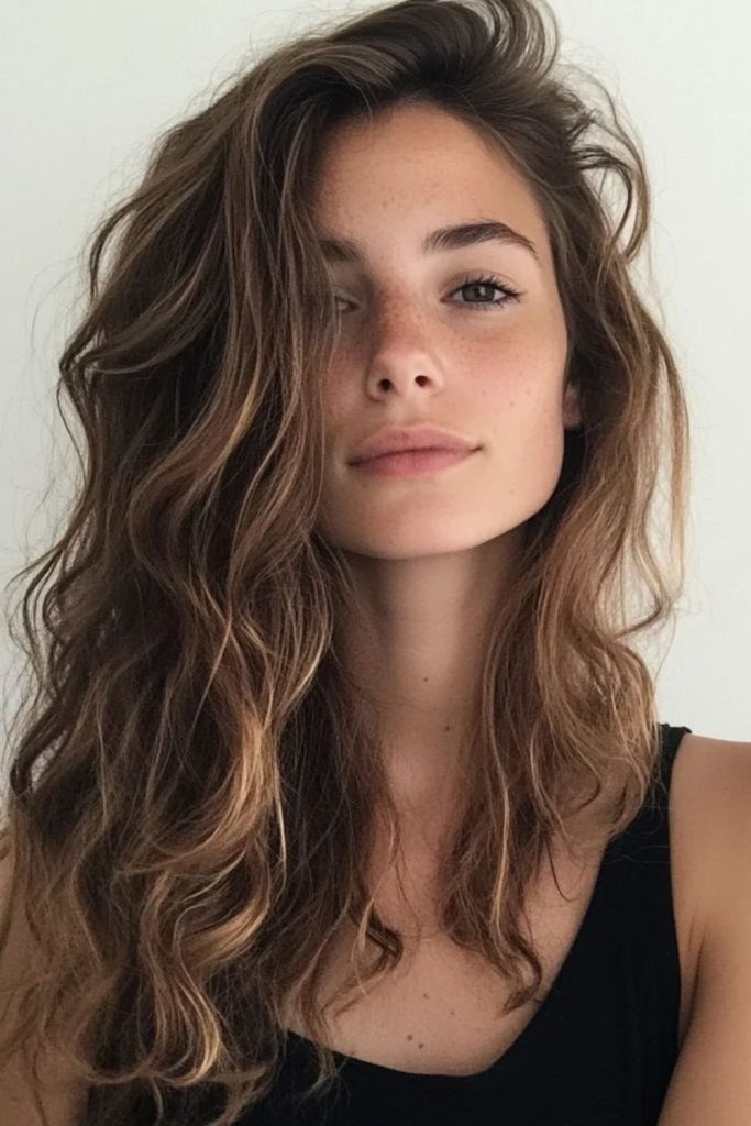 Natural meadow waves airy wild texture