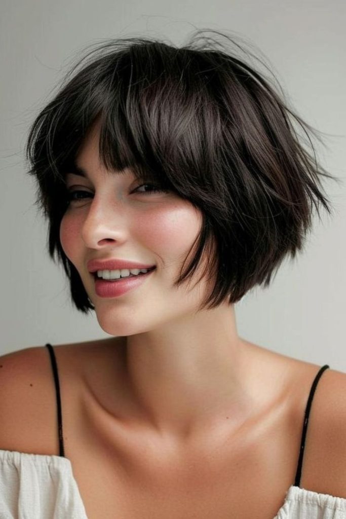 Playful bixie with wild sprouting layers.