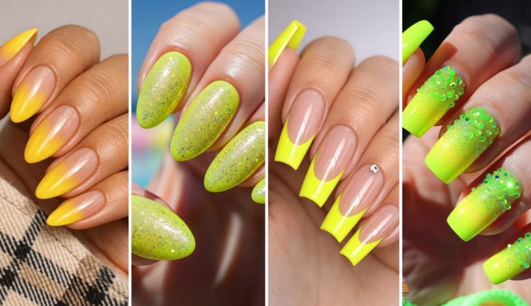 30 Neon Yellow Nails Designs Summer - Stylish Hair Ideas