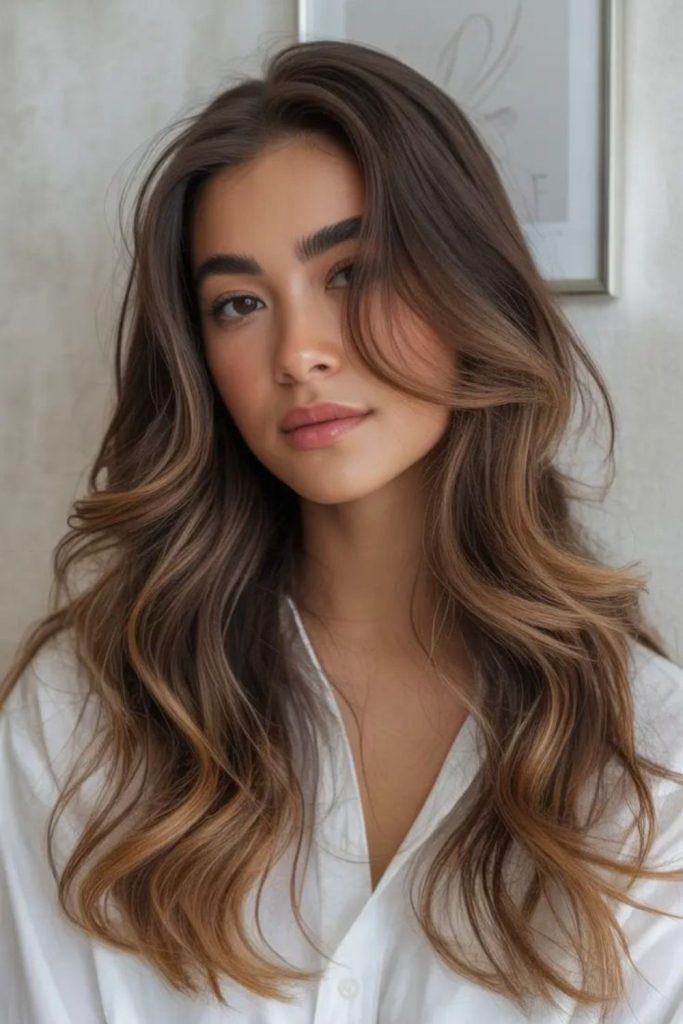 Almond sleek layers polished straight flow