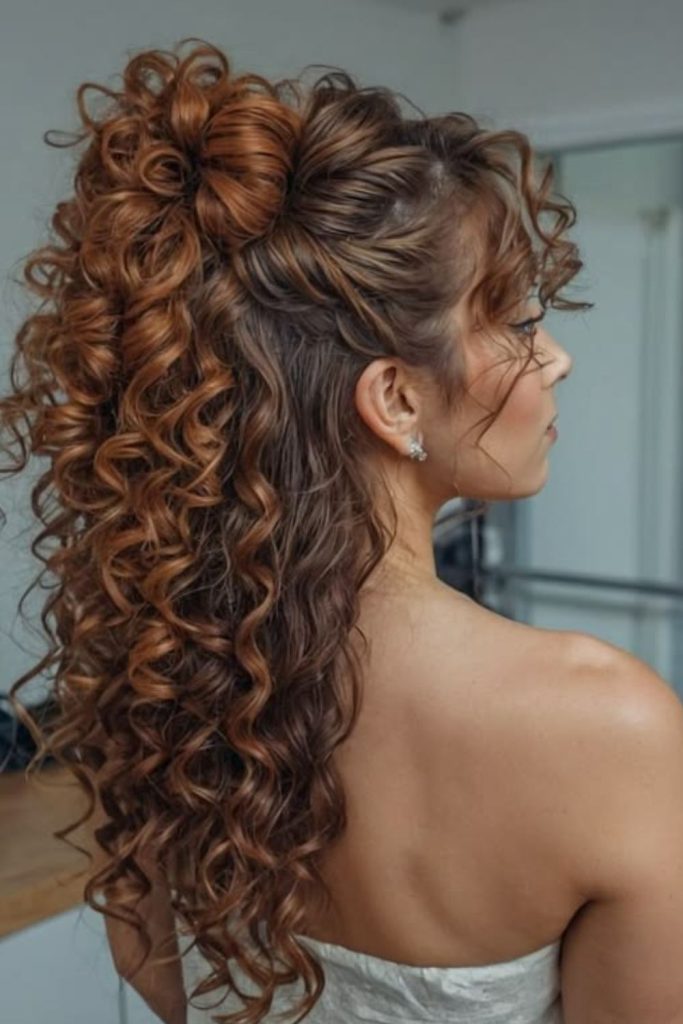 Radiant looped curls with texture.