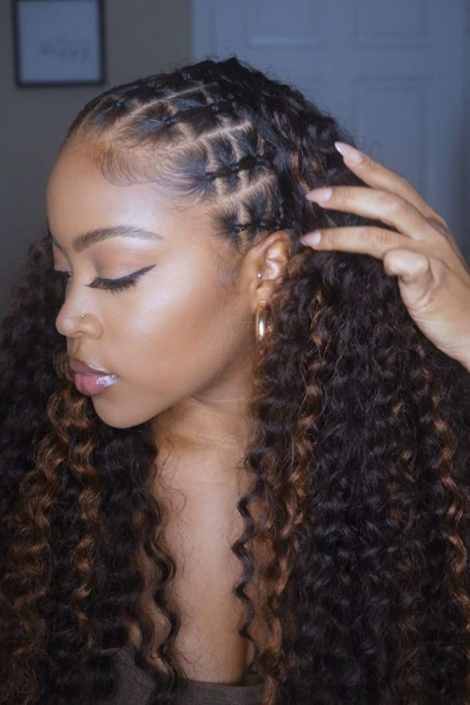 Criss cross part crochet twist pattern.